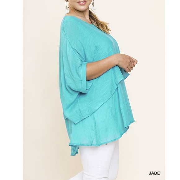 NEW! Jade Umgee Layered Tunic Top - Picture 3 of 5
